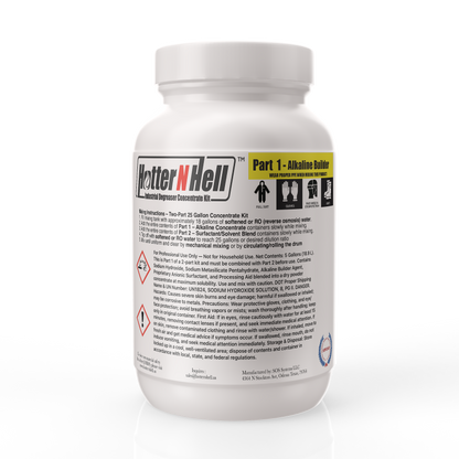 Hotter N' Hell Degreaser 25-Gallon 2-Part Concentration Kit