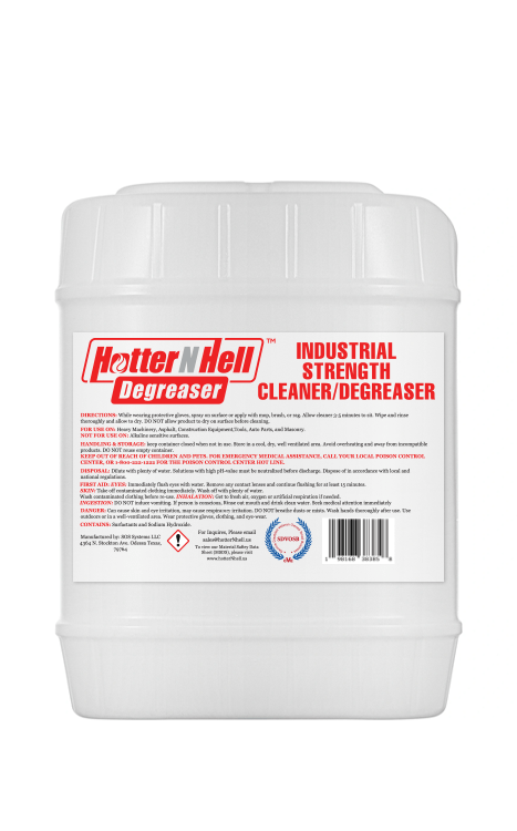 5 gallon container hotter n hell degreaser min